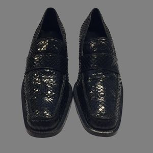 BALDINI Italian Snakeskin and leather shoes size